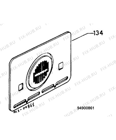 Взрыв-схема плиты (духовки) Electrolux EON399X - Схема узла Accessories